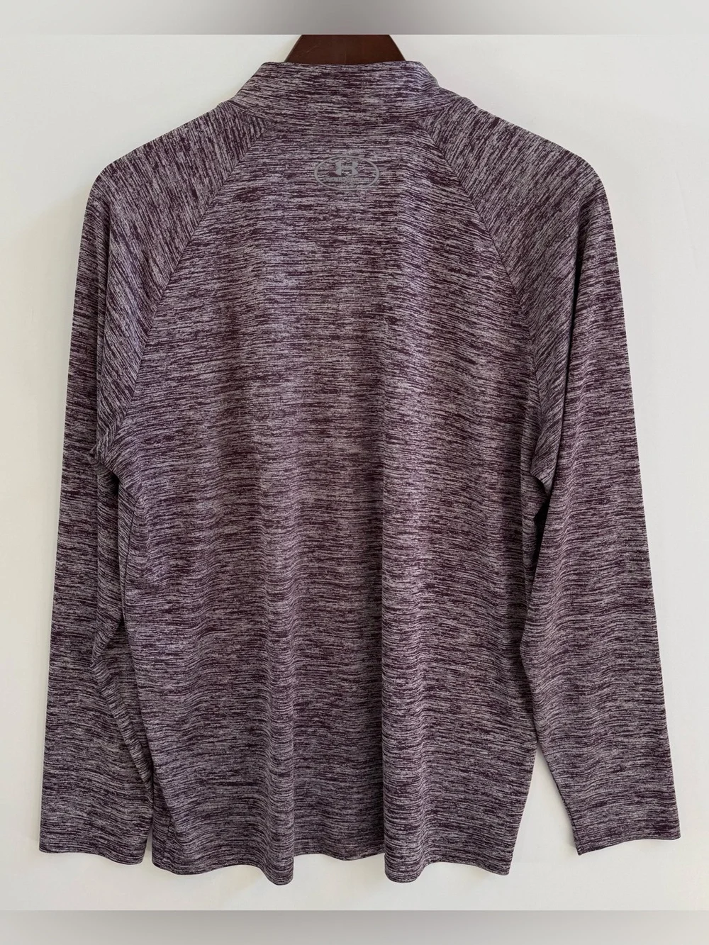 Under Armour Men’s L Purple 1/4 Zip Loose Heatgear Pullover Lightweight Golf